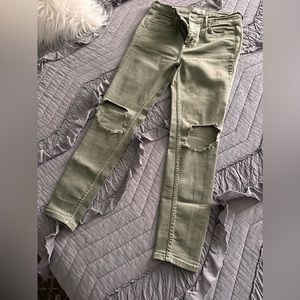 Free People busted knee jeans